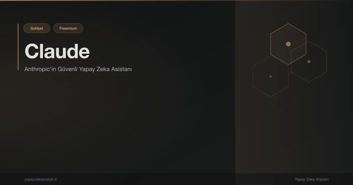 Claude — Anthropic yapay zeka asistanı hero görseli