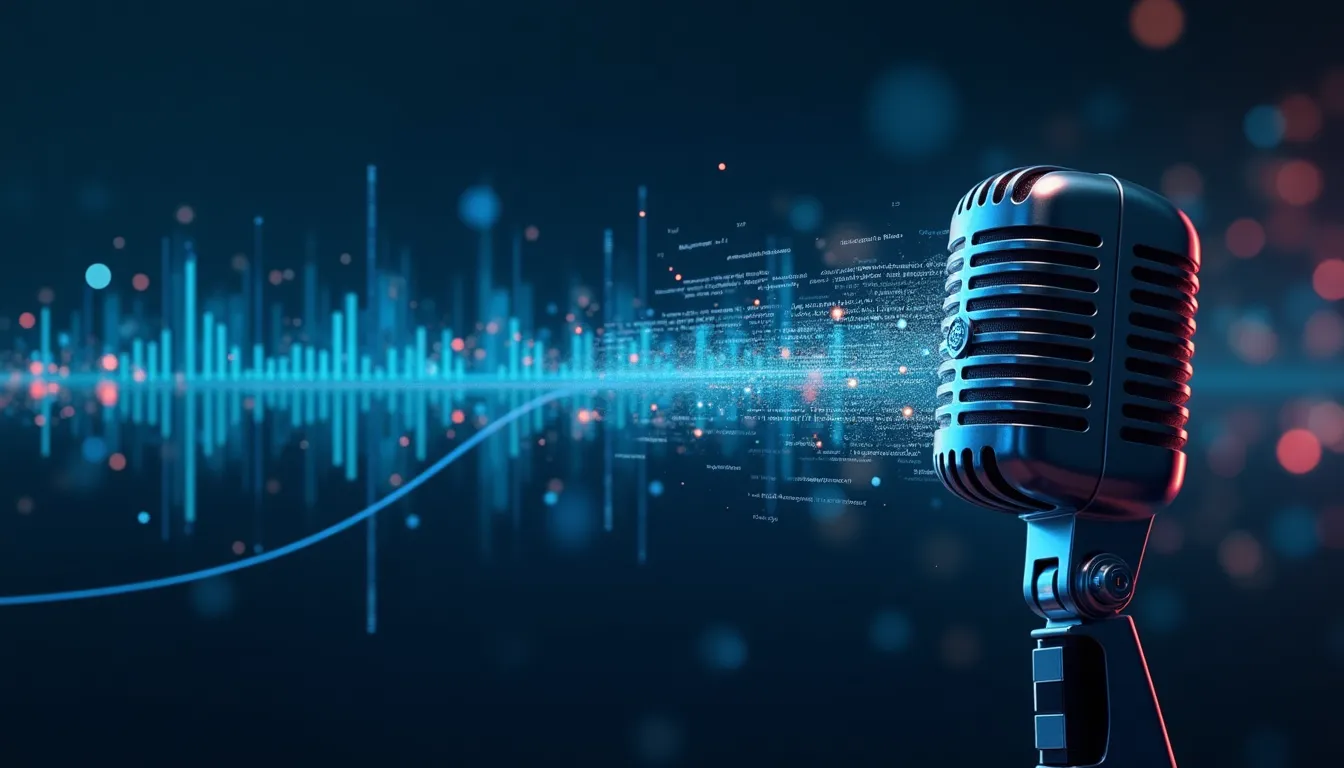 Whisper, Deepgram ve AssemblyAI konuşma tanıma API karşılaştırması — ses dalgaları ve yapay zeka ağları illüstrasyonu