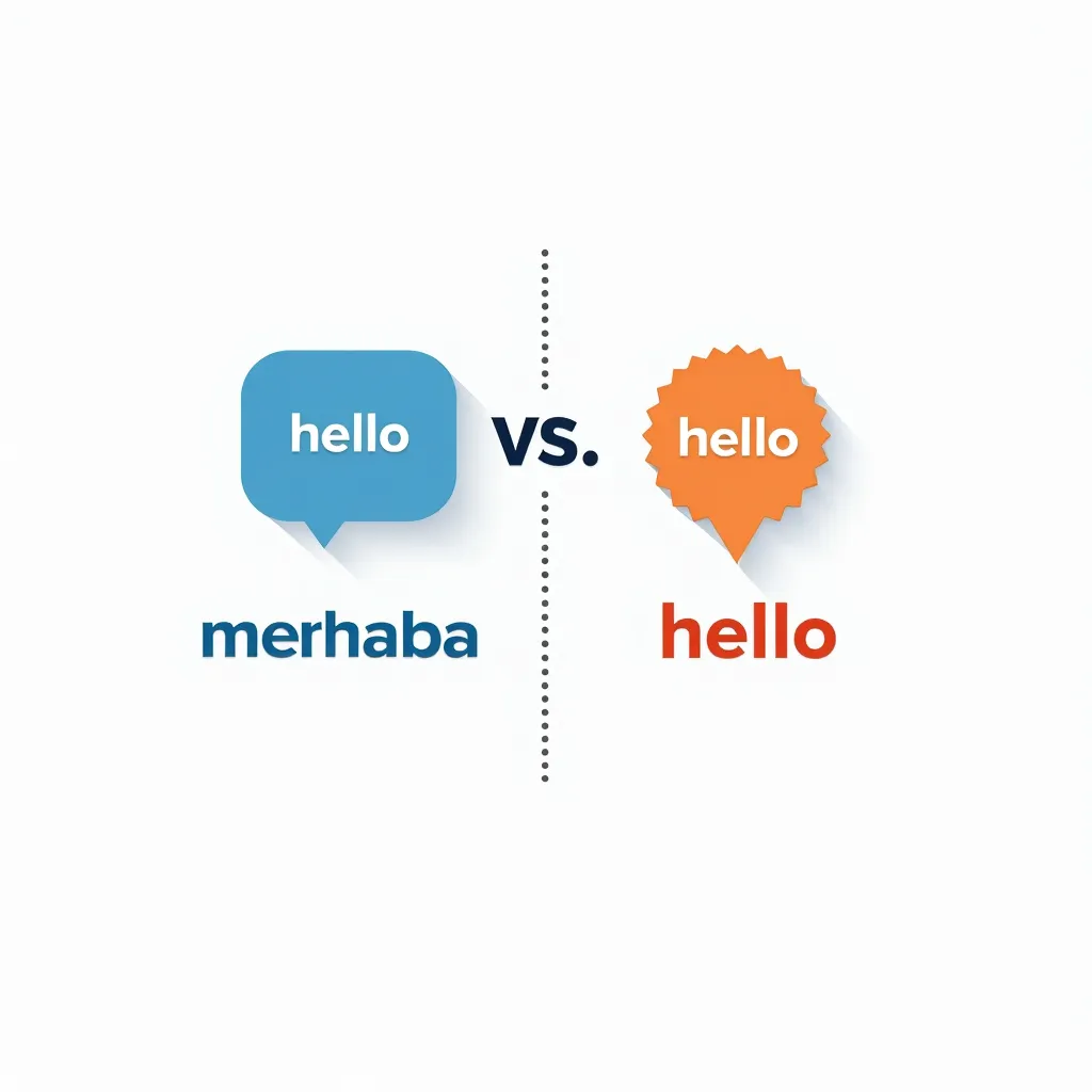 "merhaba" ve "hello" kelimelerinin token karşılaştırması — Türkçe daha fazla parçaya bölünür