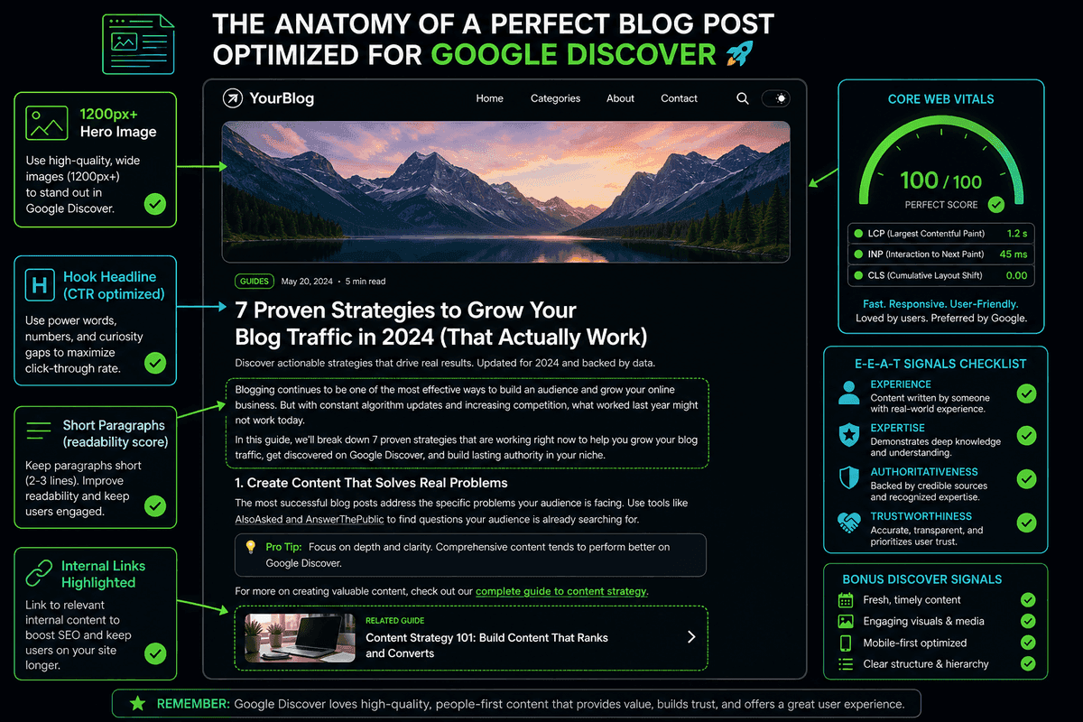 Discover için Optimize Edilmiş Blog Yazısı Anatomisi
