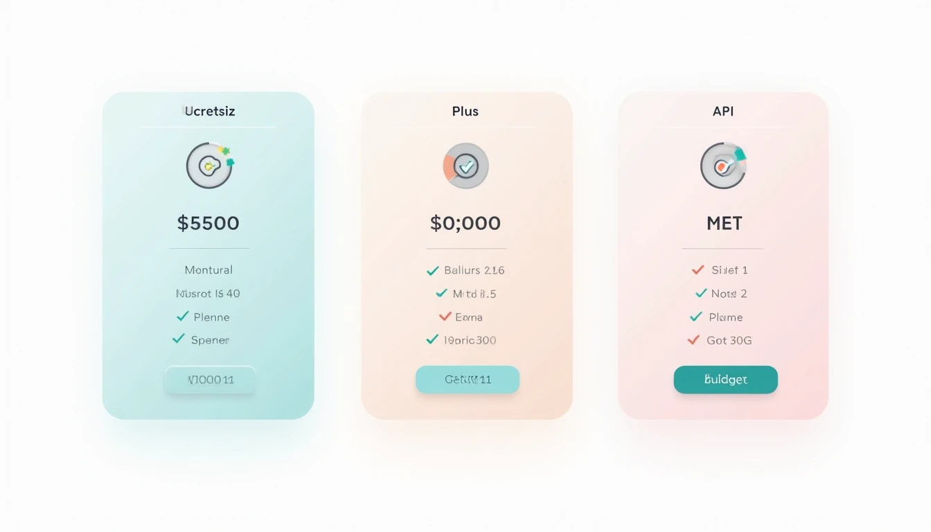 AI model fiyat tablosu — ücretsiz, plus ve API katmanları